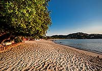 View south from the beach in front of the Catalina Hotel