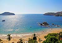 View of open ocean from La Ropa Beach